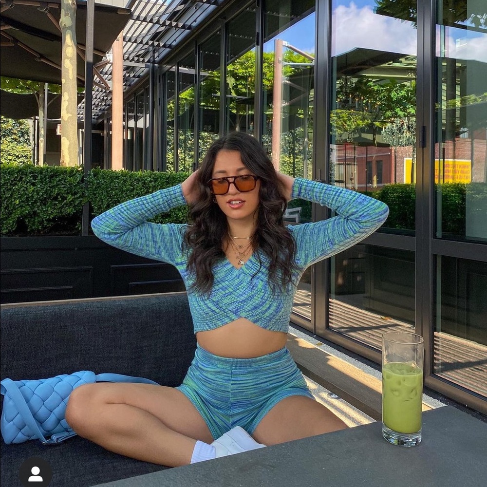 Two Piece Biker Short Set